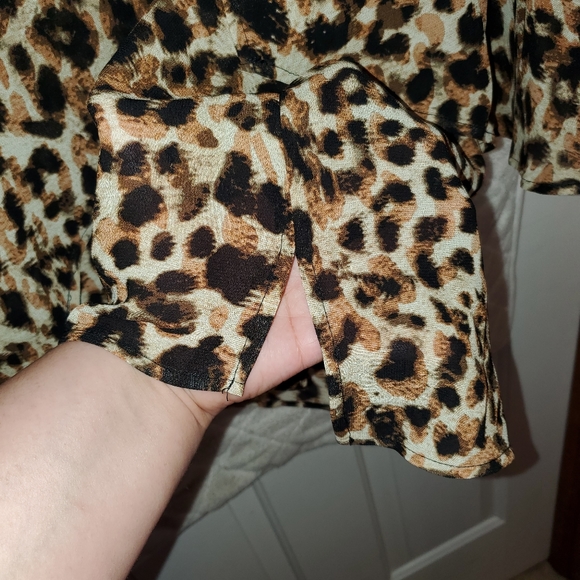2x Rafaella Animal Print 3/4 Sleeve Top Blouse - Picture 5 of 7